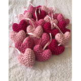 Souvenirs Corazon Crochet Nacimiento Casamiento Baby Shower