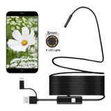 Camara Endoscopica Serpiente Usb + Micro Usb Android 10 Mt