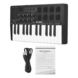 Controlador Midi, Teclado, Retroiluminados, Minipads Sensiti