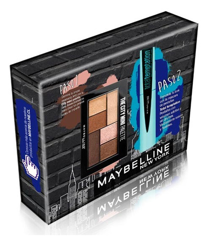 Pack Maybelline City Night Sombra + Mascara De Pestañas 