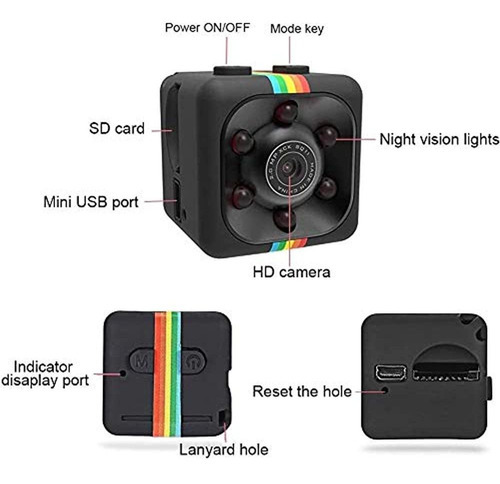 Qebidul Sq8 Sq9 Upgrade Sq11 Mini Camera 1080p Full Hd Depor