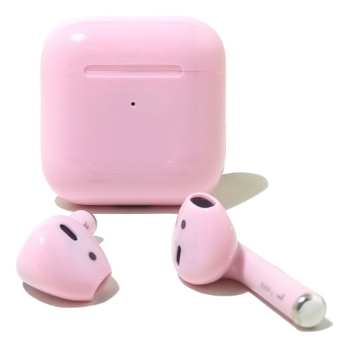 Kit 2 Fone De Ouvido Earphone Tws Bluetooth Ios Android Rosa