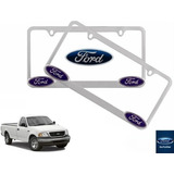 Par Porta Placas Ford F 150 4.2 1997 A 2004 Original