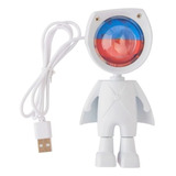 Projetor Astronauta Led Usb Luminária Robô 360 Decoração 