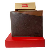 Billetera Cuero Hombre Levi's + Estuche Rfid Regalo Padre