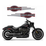 Adesivo Tanque Harley Davidson Custom Adt31 Cor Preto E Cinza