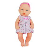 Zoe Bebe Vestido Con Moño Muñeca 28cm Bebote Articulado Edu