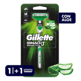 Gillette Mach3 Sensitive Máquina De Afeitar Con Aloe 1 Ud