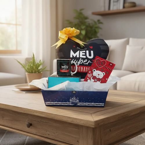 Presente Dia Dos Namorados Cesta Para Namorado Marido Esposo | Parcelamento sem juros
