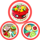 Torta + Cupcakes + Cookies Decoración Temática Personalizada