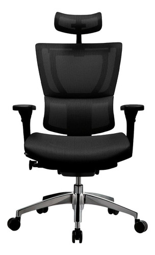 Silla De Escritorio Form Design Ioo Ergonómica  Negra Con Tapizado De Mesh