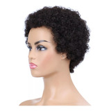 Perucas De Cabelo Humano Encaracolado Afro Rolinho Primavera