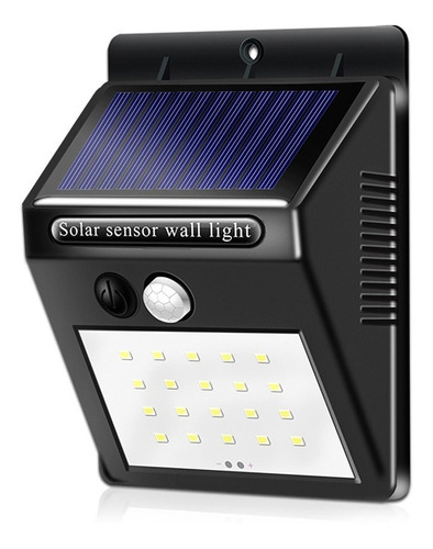 Foco Solar Led Con Sensor De Movimiento Para Exterior 