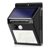 Foco Solar Led Con Sensor De Movimiento Para Exterior 