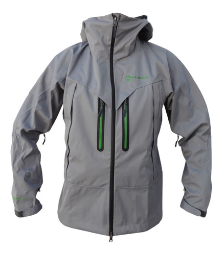 Campera Makalu Impermeable Nieve Abrigo Capucha Hombre Sky