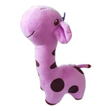 Brinquedo Pelúcia Para Cães Girafa Divertida Cor Lilás