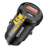 Cargador Carro Essager 45w Carga Rapida Pd3.0/qc4.0/fcp/afc