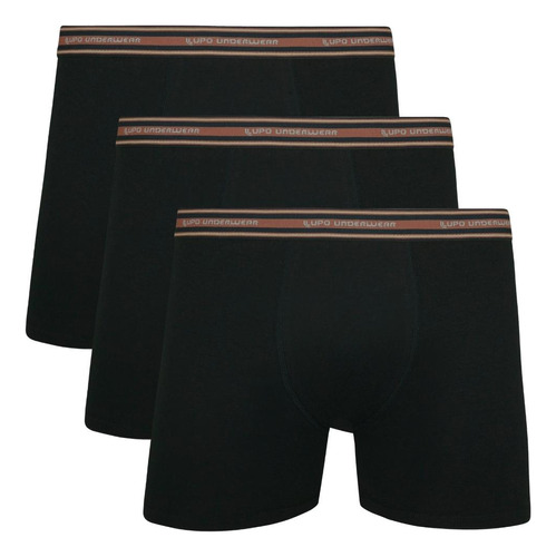 Kit 3 Cueca Lupo Tamanho Grandes Boxer Box Plus Size Algodão