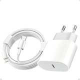 Cabo 3m + Fonte Compatível iPhone SE X Xr 11 12 13 14 Usb-c