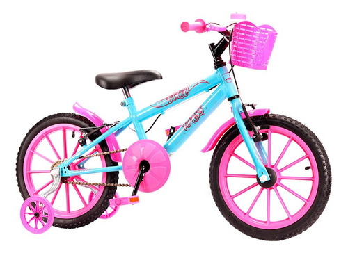 Bicicleta Infantil Forss Bella Aro 16 C/cestinha E Rodinhas