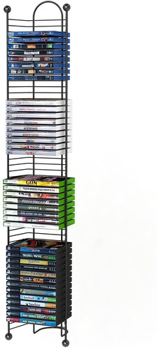 Atlantic 63712035 Nestable 52 Dvd/bluray Games Tower - Gunme