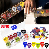 Set 60 Plumillas Puas Para Guitarra Con Caja Alice Picks