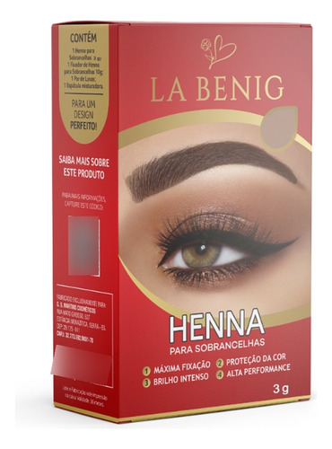 Kit Henna La Benig 3g - Diversas Cores