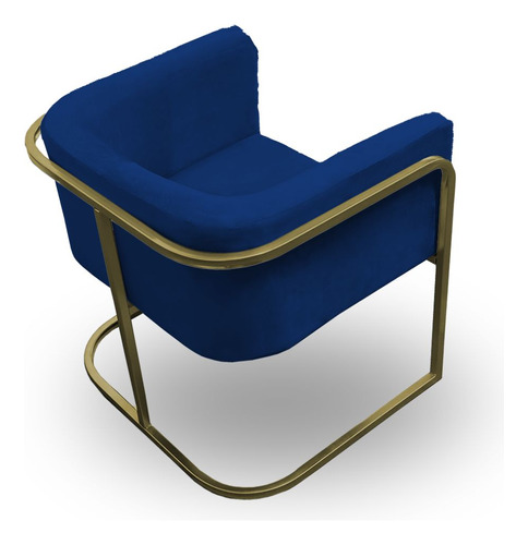 Cadeira Para Escritorio Betina Base Quadrada Dourada Preto