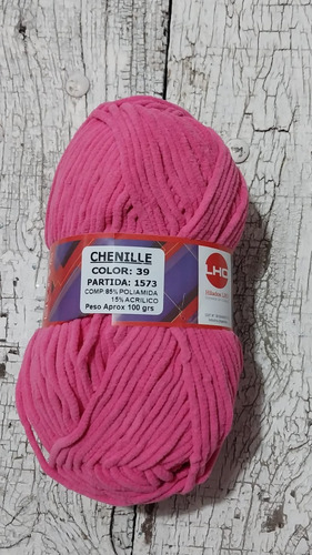 Chenille Pack X 6 Ovillos 100gr Lho  