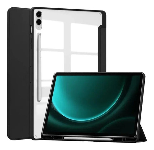 Capa Case Magnética Acrílico Transparente Para Tab S9 Fe+