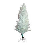 Árvore De Natal 150cm Fibra Óptica 160 Leds Azuis Bivolt