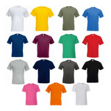 Camisetas Cuello Redondo Xxl Grandes 100% Algodón En Colores