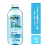 Agua Micelar Ácido Salicílico Desmaq 400ml Acné Garnier Azul