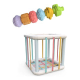 Juguete Didactico Cubo Bebe Infantil Estimulacion Educativo Color Ab