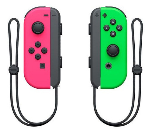 Joy Control Con Nintendo Switch Rosa Neón Y Verde Neón, Color Rosa/verde Neón