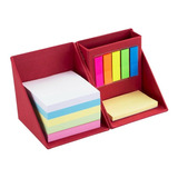 Set Memo Oficina Con Post-it Y Portalapices