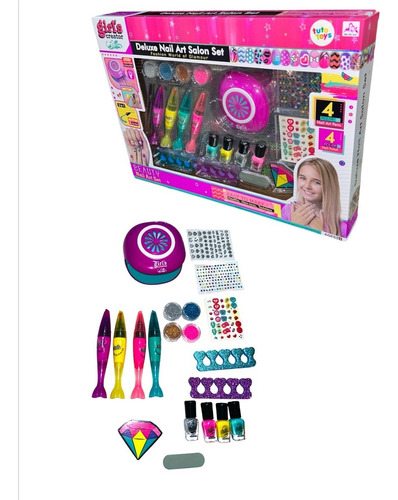 Set Juego Uñas Para Niñas  Con Accesorrios