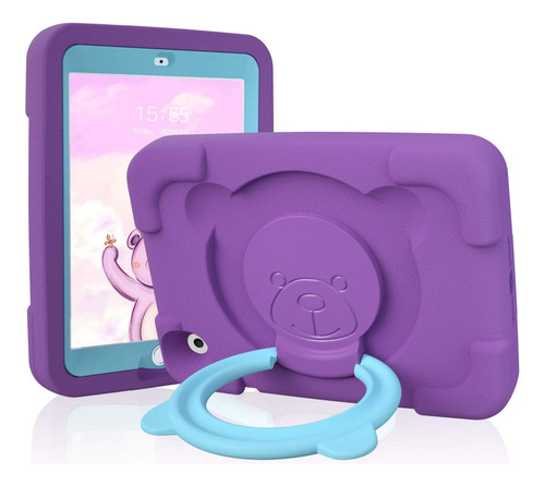 Pzoz Funda Kids P/ iPad Mini 1 2 3 7.9 Pulgadas Morado