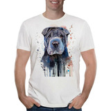 Remera Remera Perro Shar Pei Hombre Purple Chick