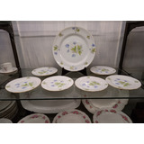 Manyantiques - Juego De Platos De  Postre Porcelana Tsuji