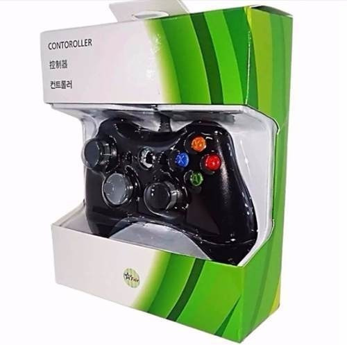 Controle Joystick Xbox-360 Com Fio P/ Pc Video Game Console