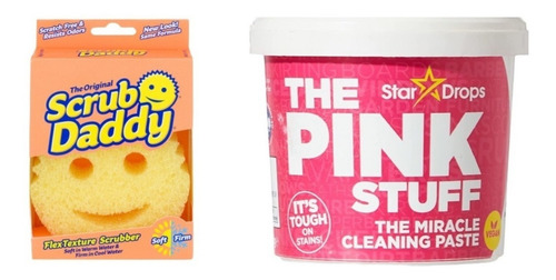 Kit Pasta The Pink Stuff Multiusos + Scrub Daddy Esponja X C