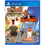 Worms Battlegrounds + Worms W.m.d. Físico Ps4