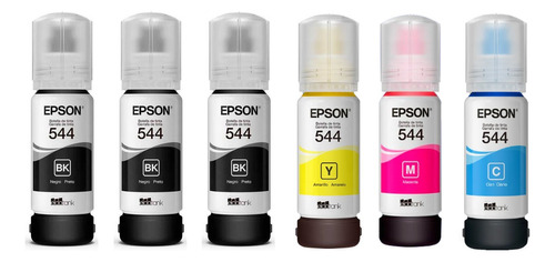 Kit X 6 Tinta Epson 544 L1110/l3110/l3150/l5190 - Original 