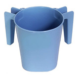 Taza De Plástico Cuadrado De Lavar Ba154, Azul Claro