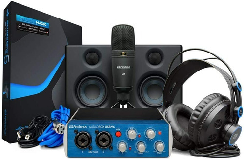 Presonus Audiobox Studio Interfaz Audio+ Mic Monitor Audifon