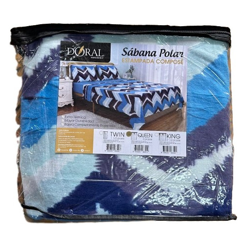 Sabana Polar Estampada Compose Doral Queen 2 Plazas