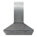 Campana Cocina Pieamide Acero Doble Turbina Luz Led 3 Veloci