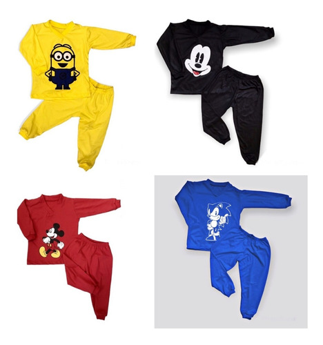 Kit 4 Pijama Infantil Menino Masculino Super Heróis