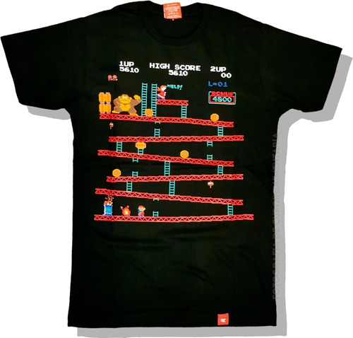 Remera Donkey Kong Mario Game Arcade Retro Vintage Algodón